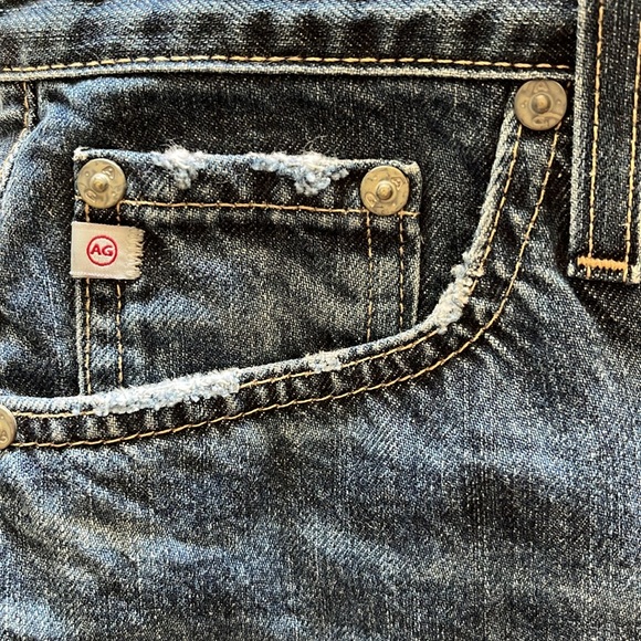 AG-ED DENIM, Adriano Goldschmied, The Erin pencil skirt distressed perfectly W-4 - Picture 8 of 11